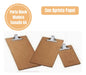 Pack of 10 A4 Wood Clipboard with Paper Clamp 1