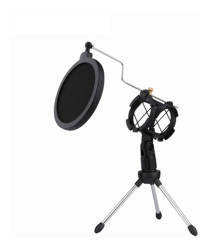 Acustica TS01 Desktop Microphone Stand with Shock Mount and Pop Filter 0