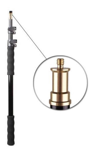 GENKI Aluminum Boom Pole Arm 1.58 M for Microphone Flash 0
