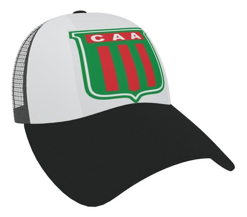 Gorra Club Agropecuario Argentino Sublimada Blanco Con Negro 0