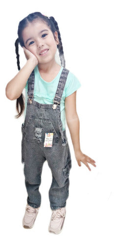 EleGhante Baby Denim Overall Jumpsuit with Rips 5