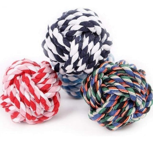 Luzo Multicolor Braided Rope Ball Size Small N°1 Diameter: 6 cm 0