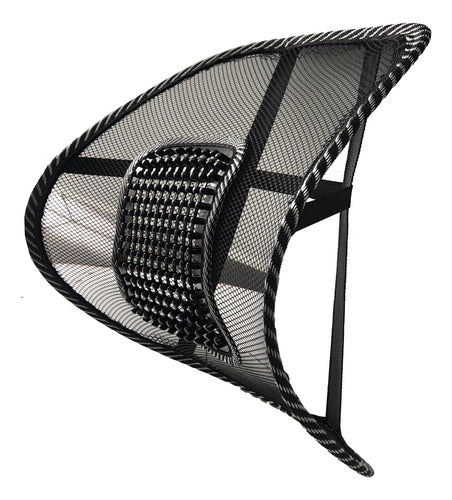 Mesh Lumbar Support with Massager for Auto Chair 4