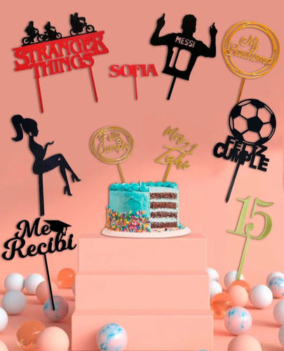 Coco3D_OK Topper 3D Caketopper Adorno Cartel Torta Mi Confirmacion 1