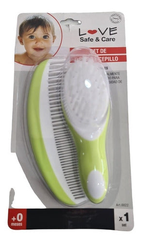 Baby Care Brush and Comb Set Love 8