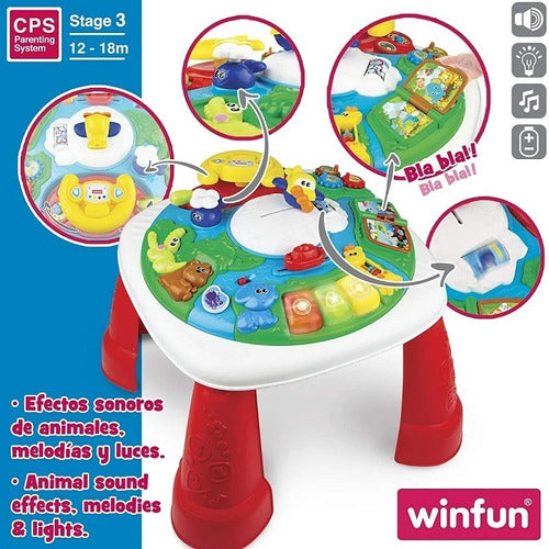 Winfun Musical Interactive Baby Activity Table with Lights - New 1