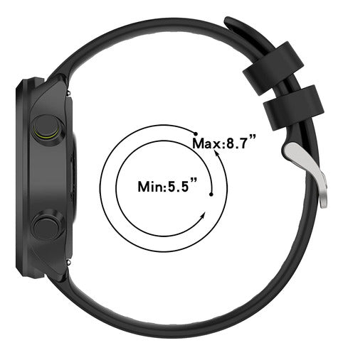 Replacement IBS Silicone Band for Garmin Forerunner 245/645/55 Venu Sq Vivomove 5