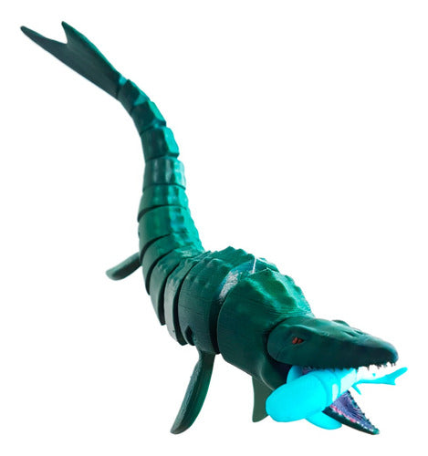 Jurassic World Mosasaurus Mosasaurio Articulated + 3 Sharks 0