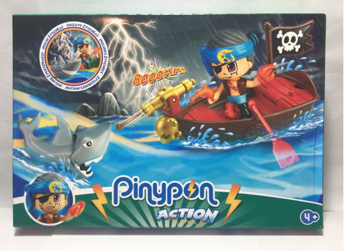 Pinypon Action Pirate Boat with Figure and Shark 15587 0