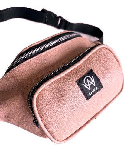 Owa Eco Leather Pink Large Fanny Pack 3