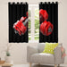 Erosebridal Cortinas De Mancuernas Rojas 3d Para Nios, Equip 1