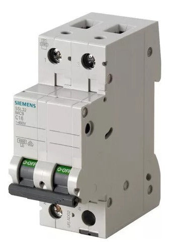 Siemens 2 Polo 63A 4.5kA Curva C 5SL3263-7MB 0