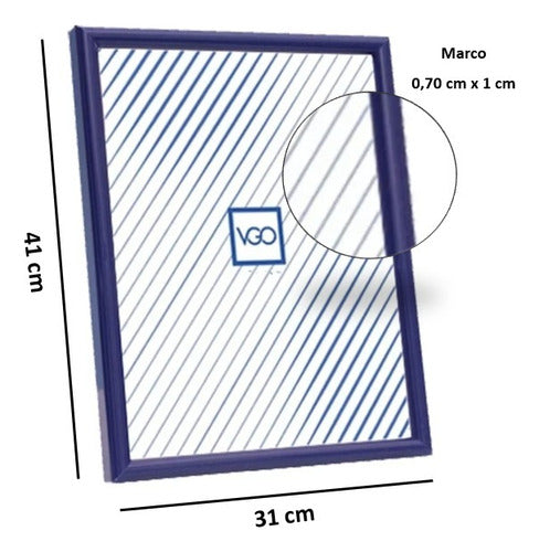Plastic Picture Frame 30 X 40 Cm - Elegant Design - Multiple Colors Available 3