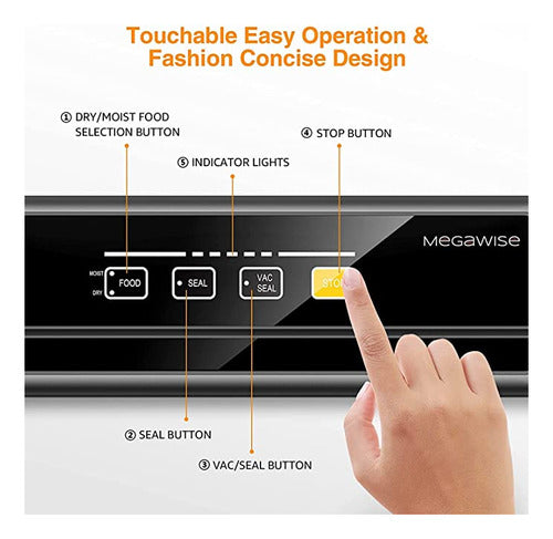 MegaWise Powerful but Compact Vacuum Sealer Machine 5