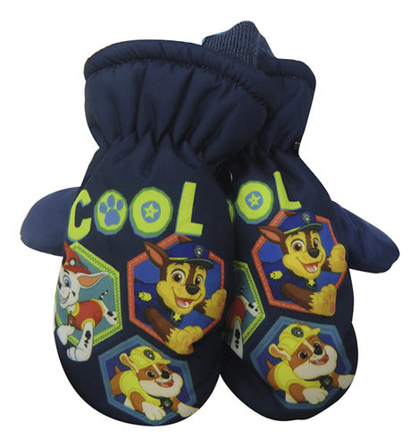 EX Paw Patrol Kids Mittens for 3 to 6 Years Official 0