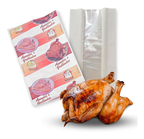 Saco De Papel Térmico Para Frango C/ Visor 100 Unidades 0