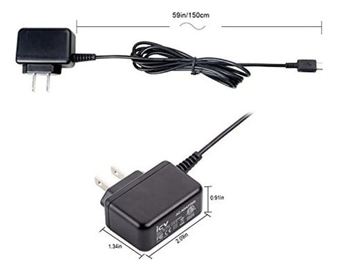 iCV Micro USB Power Supply 5V 2A AC Adapter 1