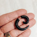 Acrylic Steel Spiral Fake Expander Horn Earrings Piercing 3-4 cm 6
