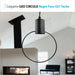 Pendant LED Lamp Black Geo Circle E27 + Dimmable Filament Globe G80 4