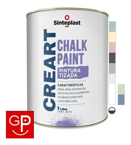 Sinteplast Pintura Tizada Crema Sambayon 1L Creart Chalk Paint H Y T 1