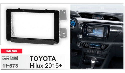 Carav Double Din Screen Adapter Frame for Toyota Hilux 2015+ 2