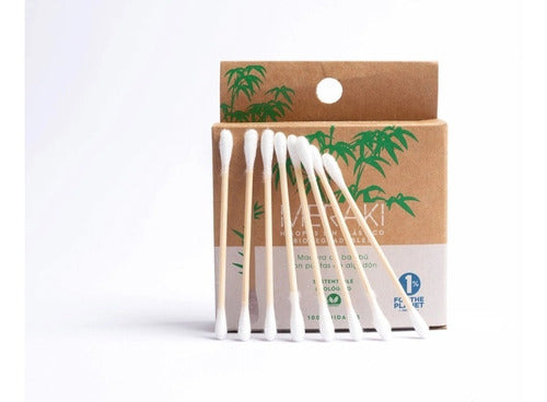 Bamboo Biodegradable Swabs Meraki Pack of 3 x 100 Ct - 300 Swabs 1