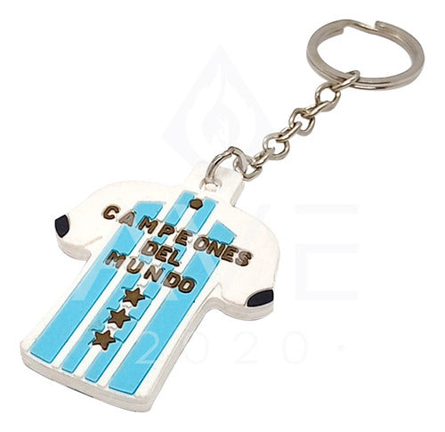 MALSU TENDENCIA Argentina T-Shirt Keychain - Messi Champion 3