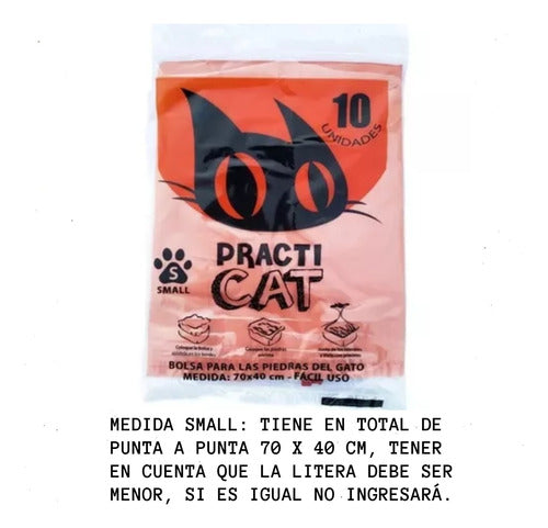 Practicat Cat Litter Box Bags Small 70x40cm X100u 4