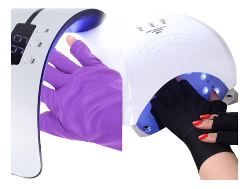 Guantes Con Protección Led/uv Para Máquinas Secado De Uñas 2