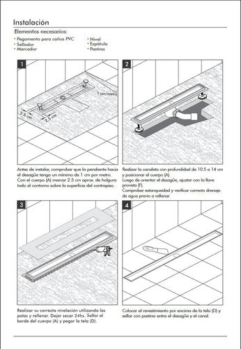 F&V Desague Lineal Rejilla FV 0351.02.6-AI Reversible 60cm Acero 4