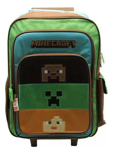 Cresko Minecraft Backpack on Wheels 18p 3 Pieces - Sharif Express 0