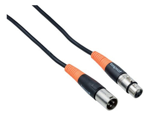 Cable Bespeco De Xlr Macho  Xlr Hembra 0.50m Slfm050 0