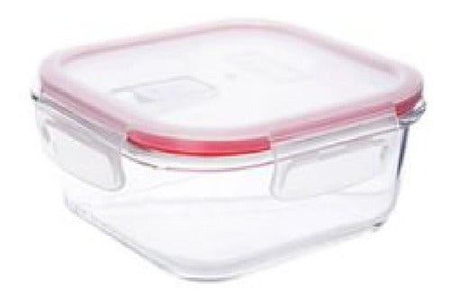 Square Container 300ml Pyrex 9.2x9.2x5.5cm Easy Vent 0