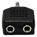 Adapter Plug 3.5 mm to 2 Female Stereo Headphone X 4u by High Tec Electronica 2