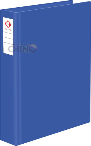 The Pel PVC Covered Folder Blue 2 Rings 40mm Quality 0