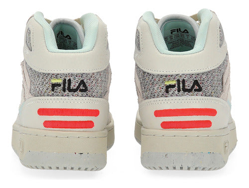 Fila Arcade Mid Green Pack Women's Sneakers in Beige and White 2