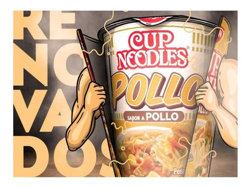 Fideos Cup Noodles Nissin Pollo Picante 68g. Caja 24 Un. 2