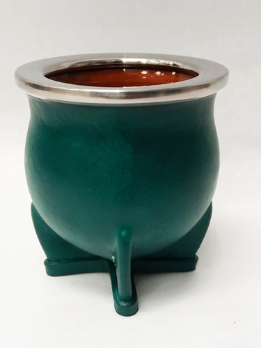 Generic Mate De Ceramica Forrado En Cuero, Variedad De Colores 1