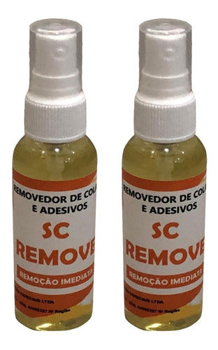 02 Removedor De Grude Adesivos Colas Rotulos Tira Grude 60ml 0