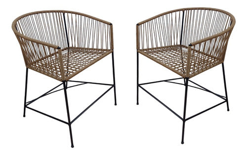 Alba Design 2 Acapulco Tokio Chairs in Similar Jute or PVC / Free Shipping 0