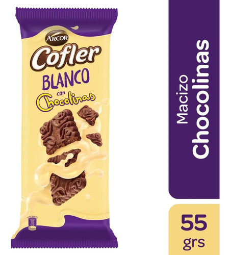 Cofler Chocolate Blanco & Cookies 55 Gr Box X 10 Units 1