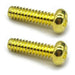 2 Parafuso Dourado Aço Chave Seletora Guitarra 3,5x6,3x12 Mm 0