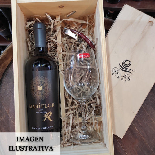 Estuche De Vino De Madera Vacio Regalo. Capacidad 2 Botellas 1