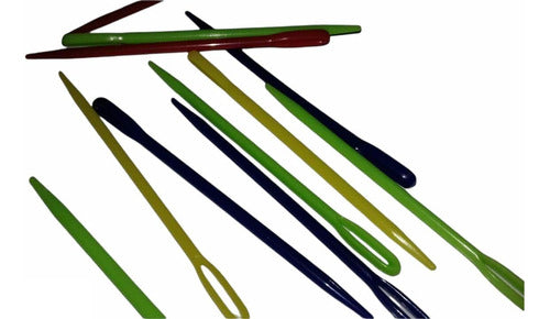 Almendra Plastic Needles for Elastic Yarn and Ribbon - Pack of 48 0