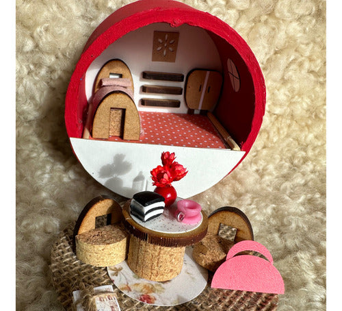 Miniature Red House Ideal for Little Sprouts. Must-Have! N23 2