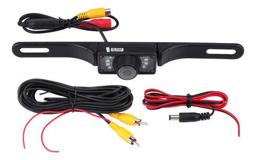 Estink Rear Vision Camera for License Plate, 7 LED 140° Wide Angle 0