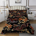 Feelyou Boys Dragon Colcha Golden Exotic Floral Coverlet Par 1