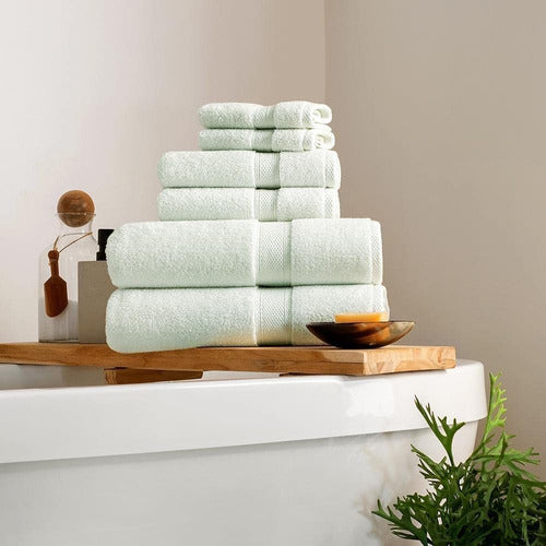 Standard Textile Lynova Plush Towels, Mist, Bath Towel Set 1