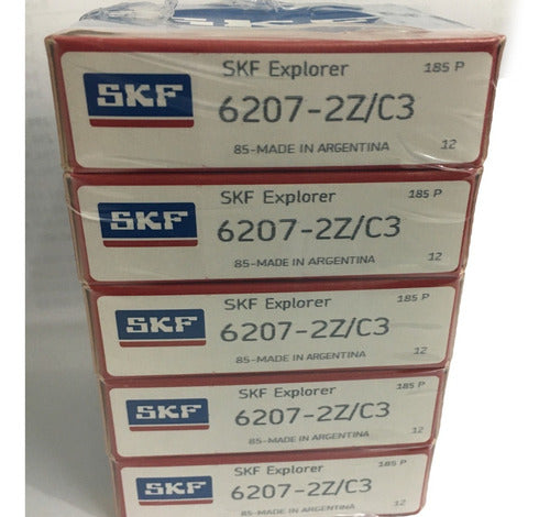 SKF Explorer 6207 ZZ/C3 Bearing (35x72x17mm) Set of 5 Units 1