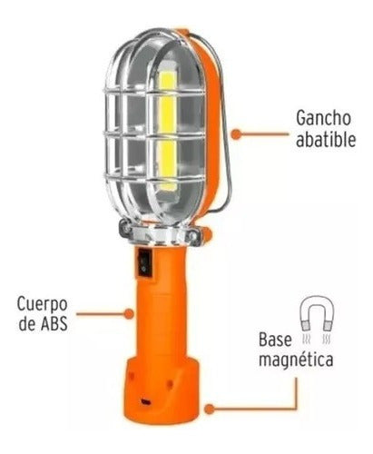 Truper Portable LED Workshop Lamp Rechargeable 280lm Model 15143 1